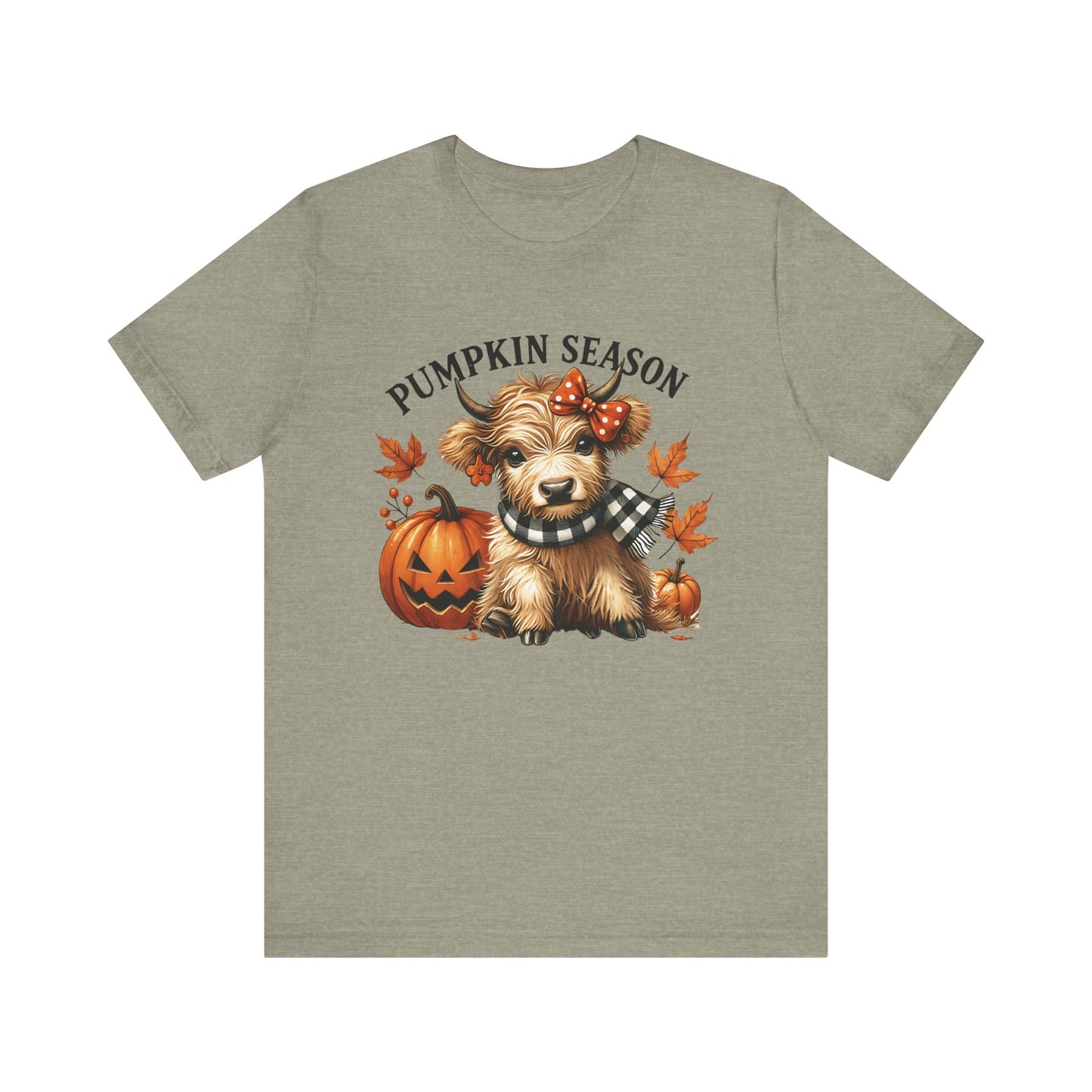 Pumpkin season, cute highland cow, baby cow shirt, Cute Cow shirt - PopCultureByDesign36
