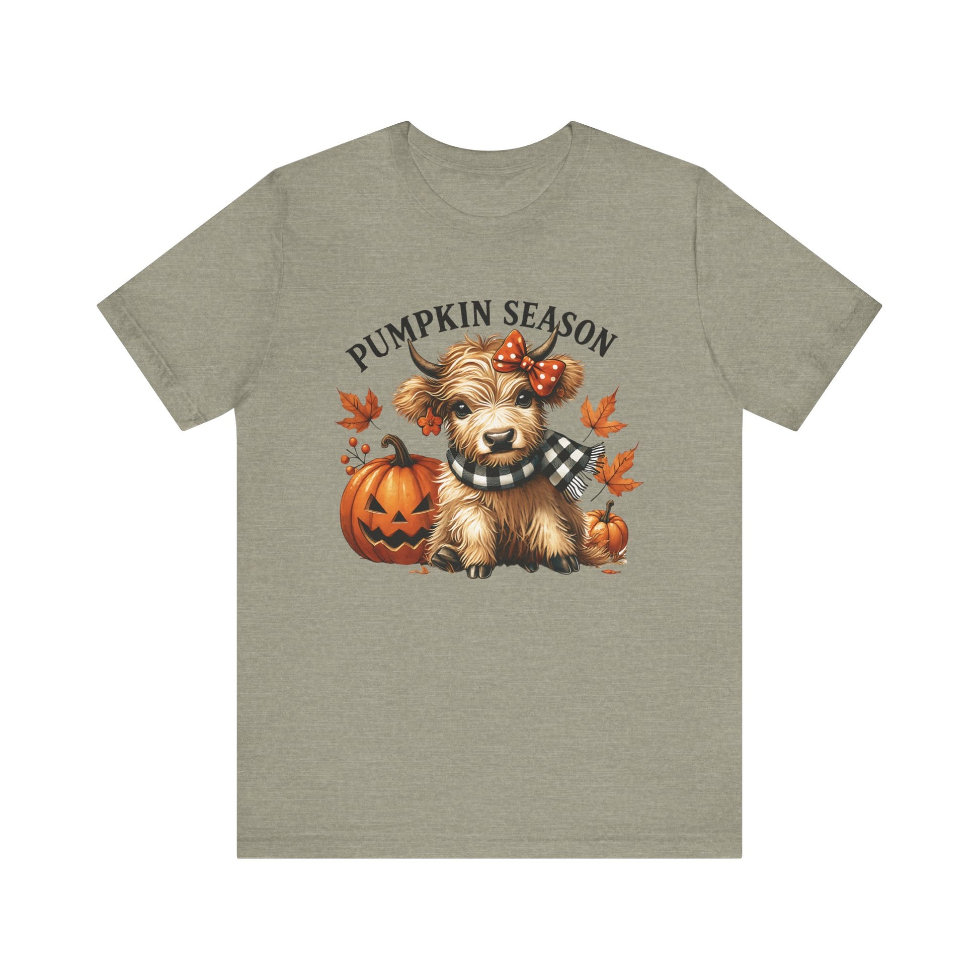 Pumpkin season, cute highland cow, baby cow shirt, Cute Cow shirt - PopCultureByDesign36