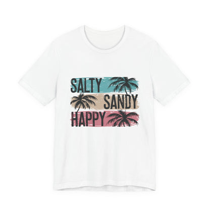 Salty Sandy Happy T-Shirt, Sandy Toes Salty Breeze Tee - PopCultureByDesign36
