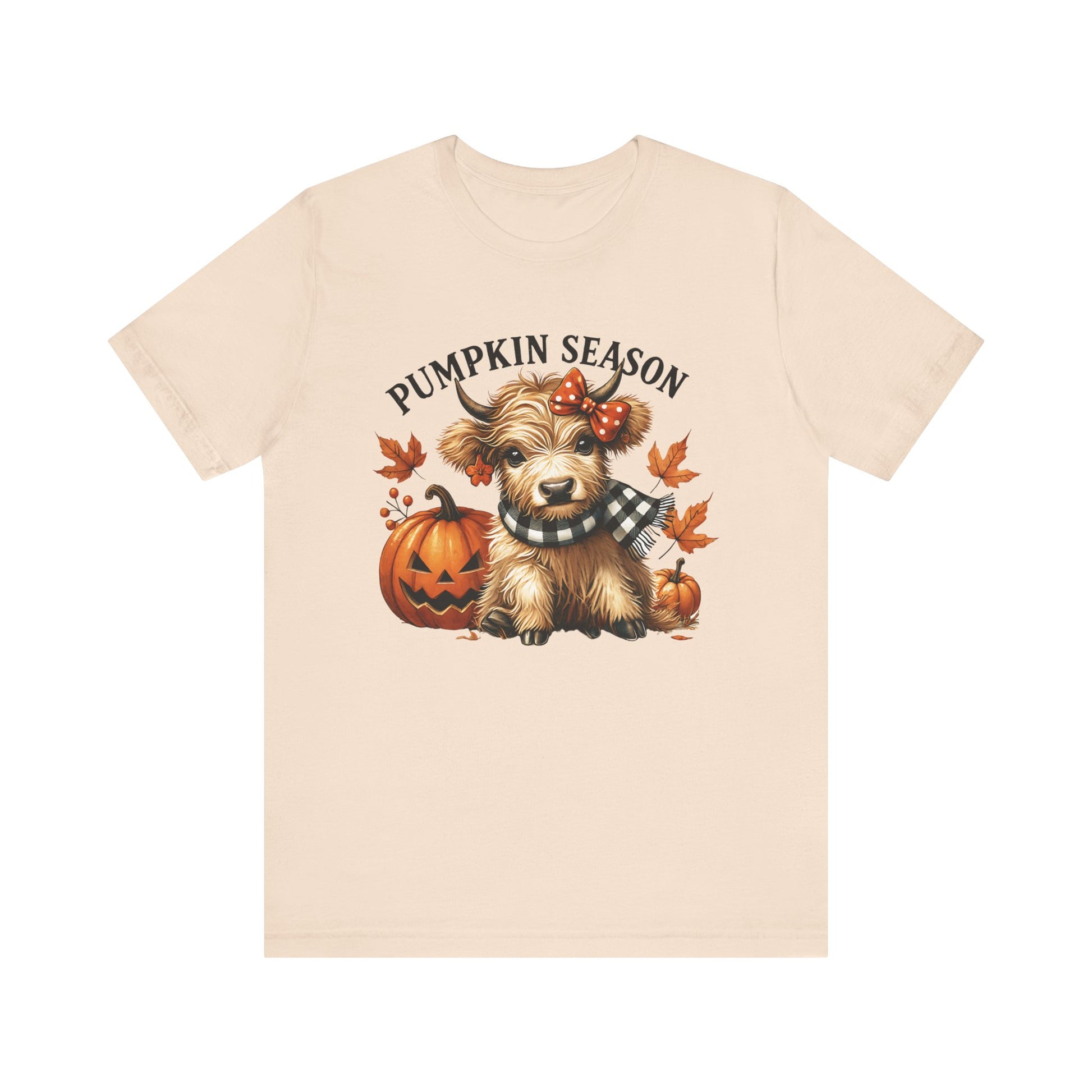 Pumpkin season, cute highland cow, baby cow shirt, Cute Cow shirt - PopCultureByDesign36