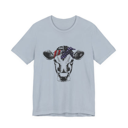 Highland Cow shirt, American Flag Shirt, Funny Cow Shirt, Independence Day - PopCultureByDesign36
