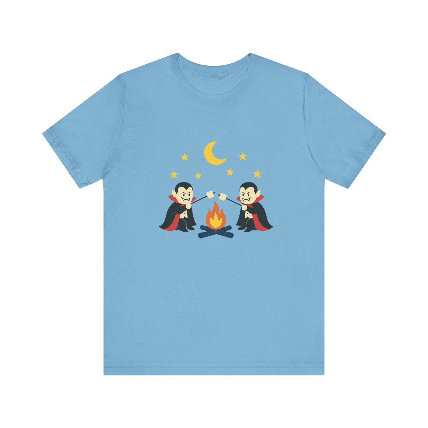 Camping Dracula Tee, Halloween Shirt, Spooky Camping Top - PopCultureByDesign36