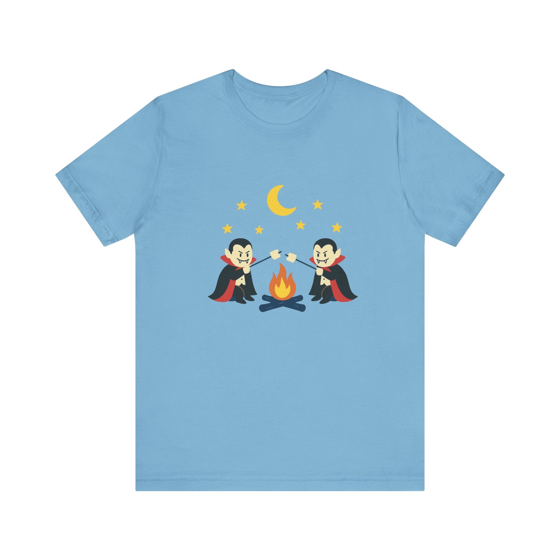 Camping Dracula Tee, Halloween Shirt, Spooky Camping Top - PopCultureByDesign36