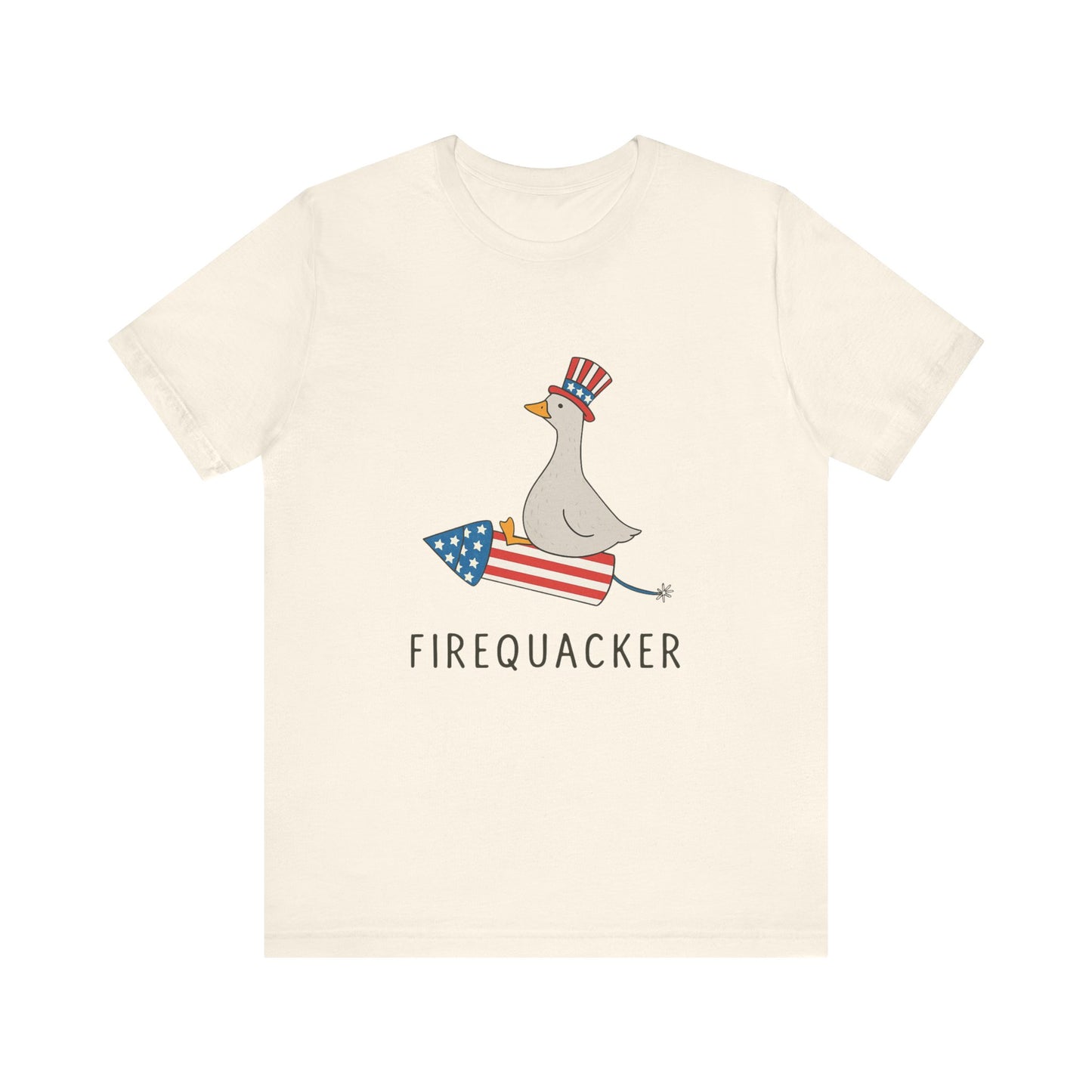 Firequacker Shirt, Funny Fourth Of July Shirt, Funny Goose Shirt - PopCultureByDesign36