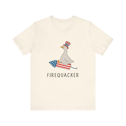 Firequacker Shirt, Funny Fourth Of July Shirt, Funny Goose Shirt - PopCultureByDesign36