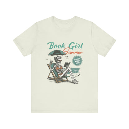 Book Girl Summer Shirt, Reading Lover Tee, Literary Bookworm Top - PopCultureByDesign36