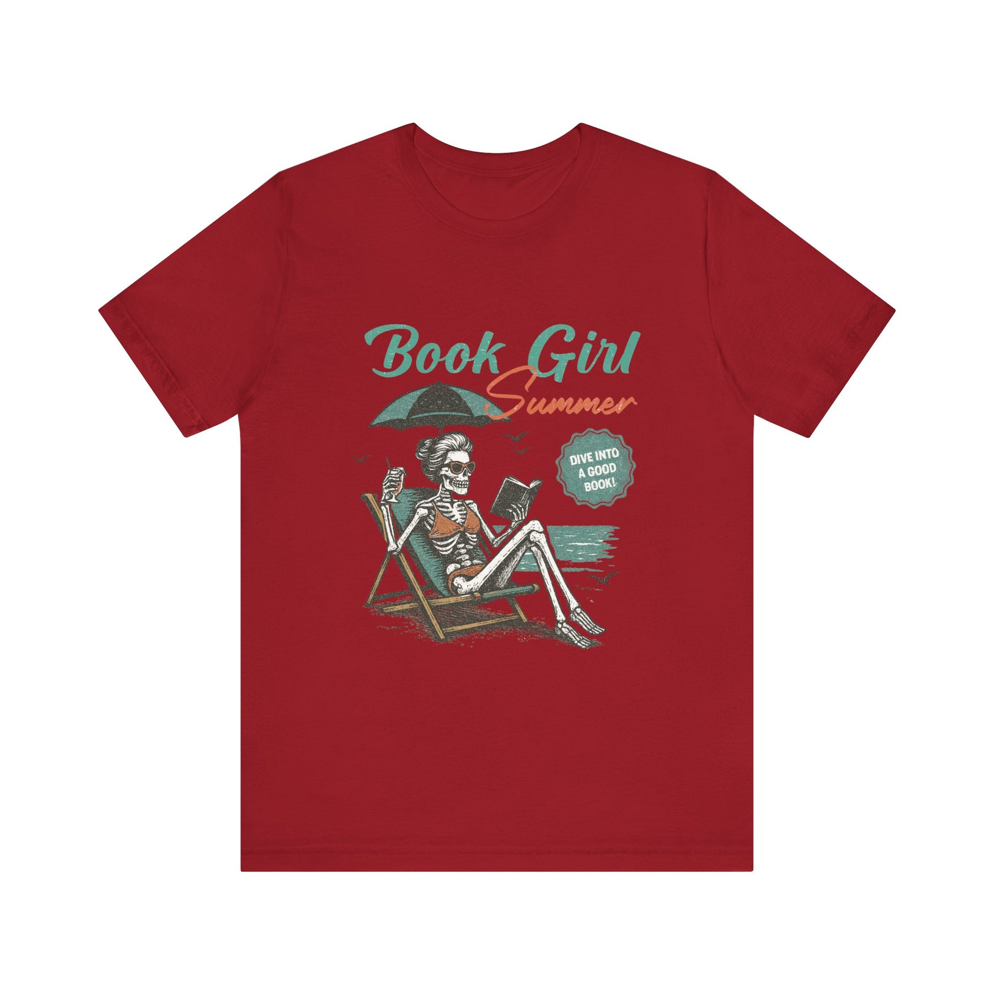 Book Girl Summer Shirt, Reading Lover Tee, Literary Bookworm Top - PopCultureByDesign36