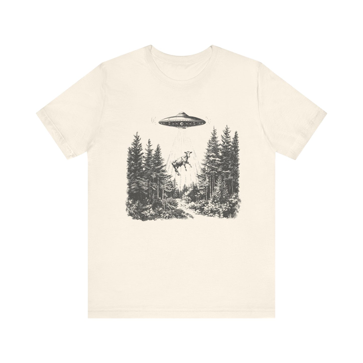 Ufo Cow Shirt, Retro T-Shirt, Vintage Cow Ufo TShirt, Ufo Graphic Tee - PopCultureByDesign36