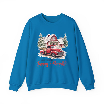 May your day be farmy and bright, Country Farm Christmas shirt - PopCultureByDesign36