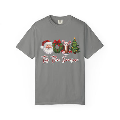 Comfort Colors® Retro Christmas, Tis the Season, Santa Claus Watercolor Christmas - PopCultureByDesign36