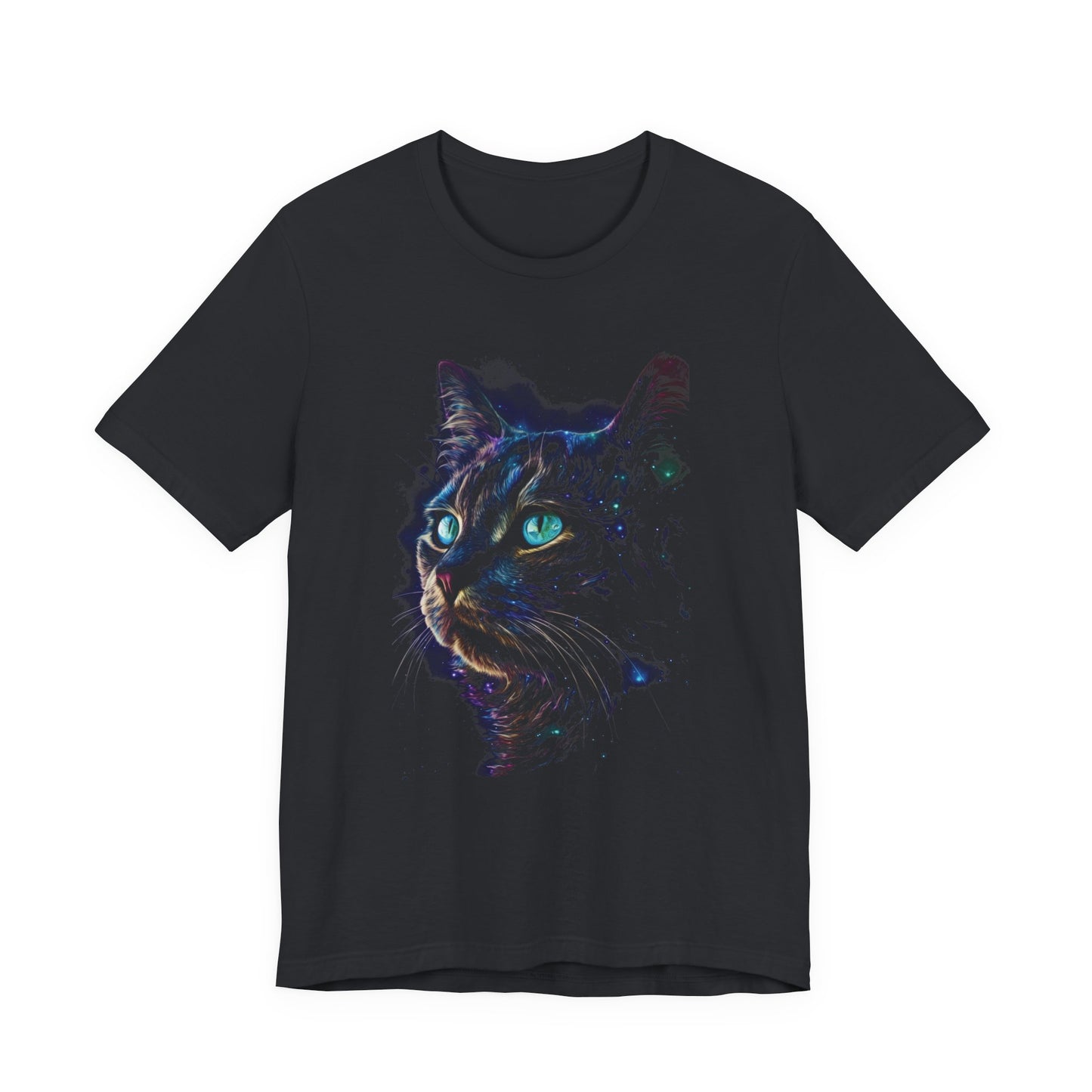 Celestial Black Cat Moon Shirt, Galaxy Tee, Cat Moon, Magic T-Shirt - PopCultureByDesign36