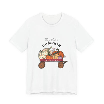 Hey There Pumpkin Unisex Tee, Autumn Halloween Pumpkin T-Shirt - PopCultureByDesign36