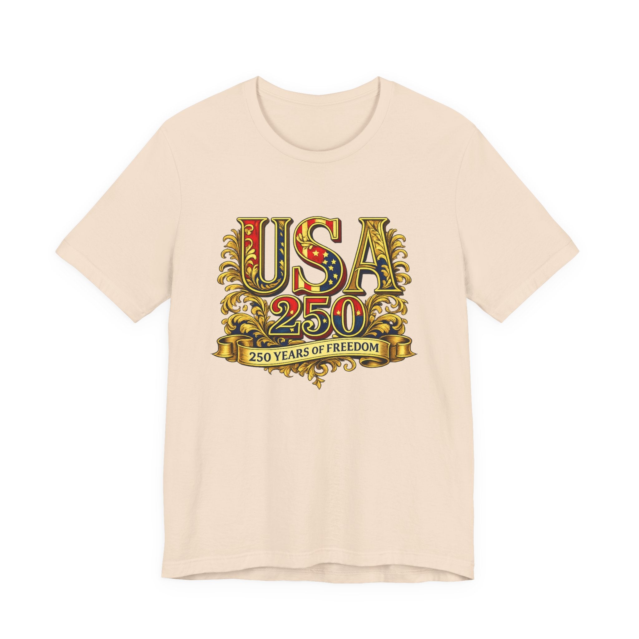 Retro 250 Years USA Freedom T-Shirt | Patriotic Americana Independence Anniversary by Printify