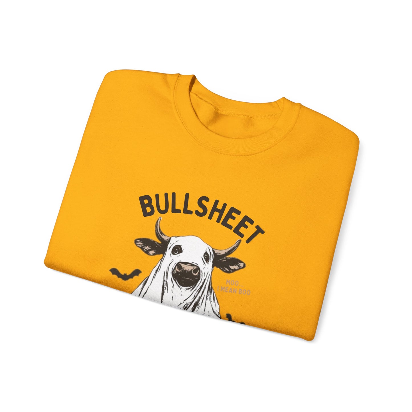 Bull Sheet Sweatshirt, Halloween Ghost Cow Sweatshirt, Trick or Treat Shirt - PopCultureByDesign36