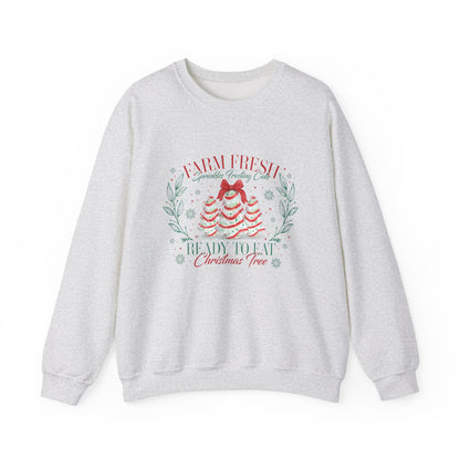Farm Fresh Christmas Tree Cakes Shirt, Christmas Cake Sweatshirt - PopCultureByDesign36