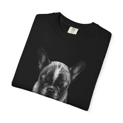 Sad French Bulldog Puppy Meme T-Shirt — Comfort Colors Style
