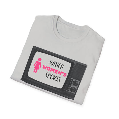 Watch Womens Sports, Women's Sports Supportive T-Shirt, Women In Sports - PopCultureByDesign36