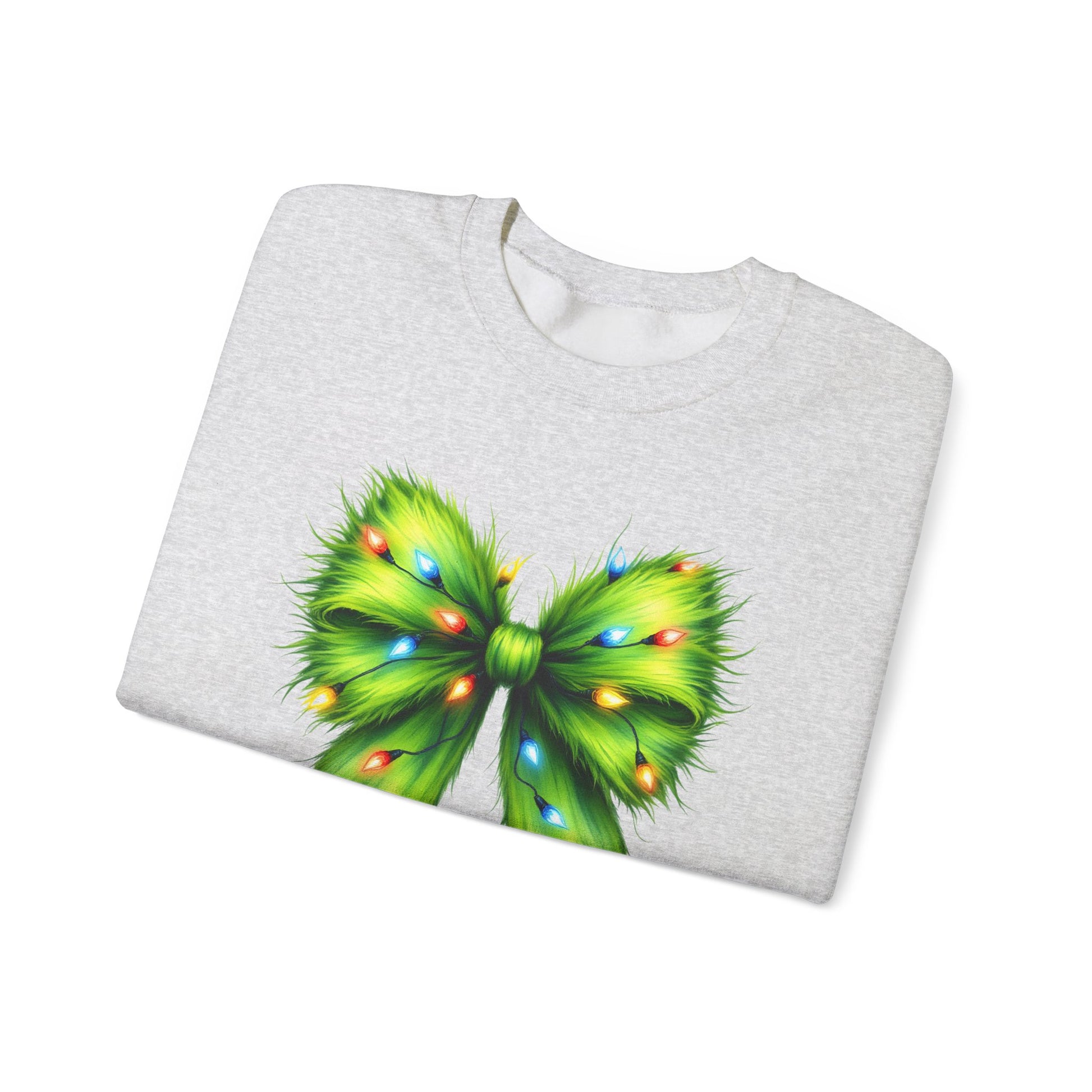 Christmas Bow Sweatshirt, Funny Holiday Sweatshirt, Coquette Christmas Bow - PopCultureByDesign36