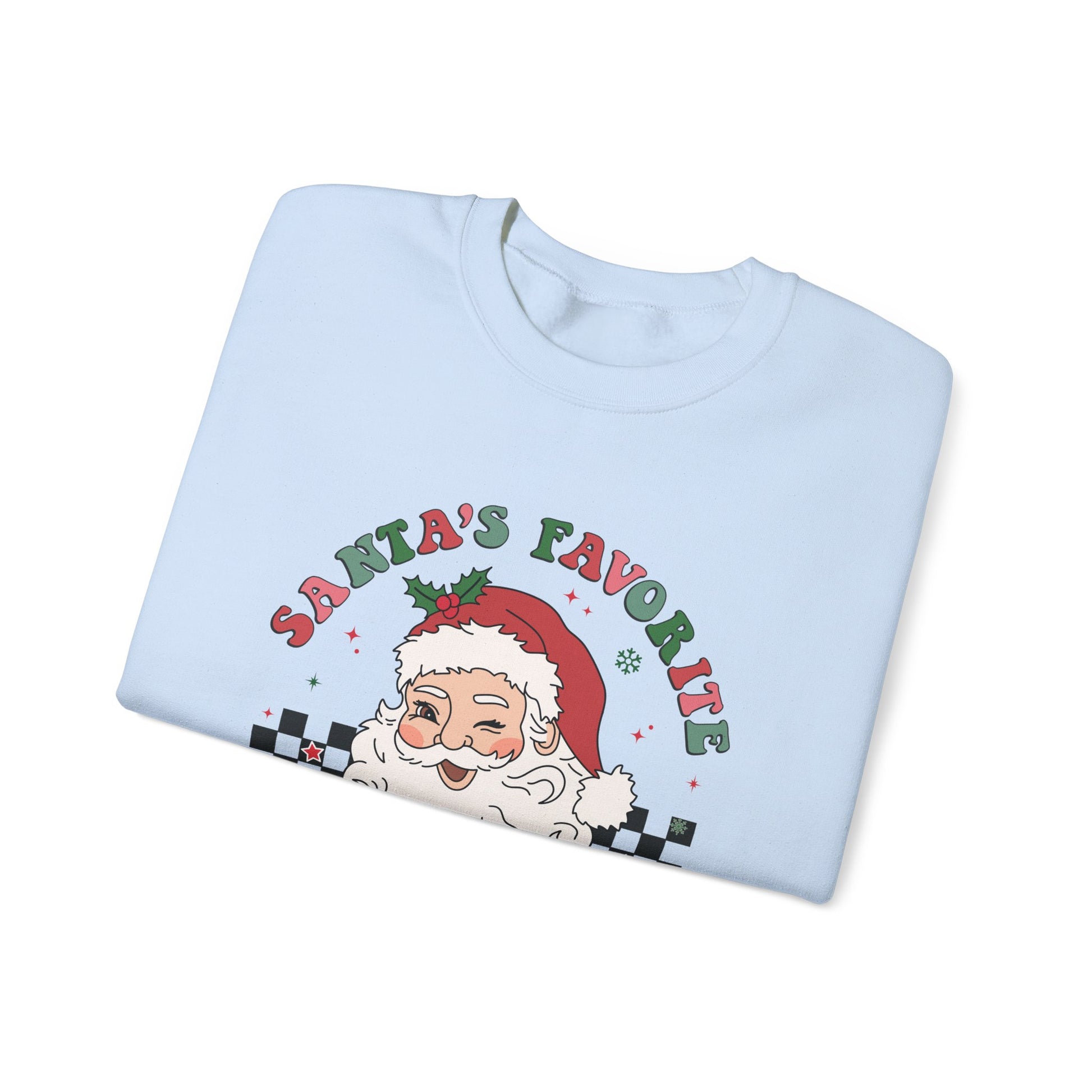 Santas Favorite Lunch Lady, Retro Santa Sweatshirt, Cute School Santa - PopCultureByDesign36