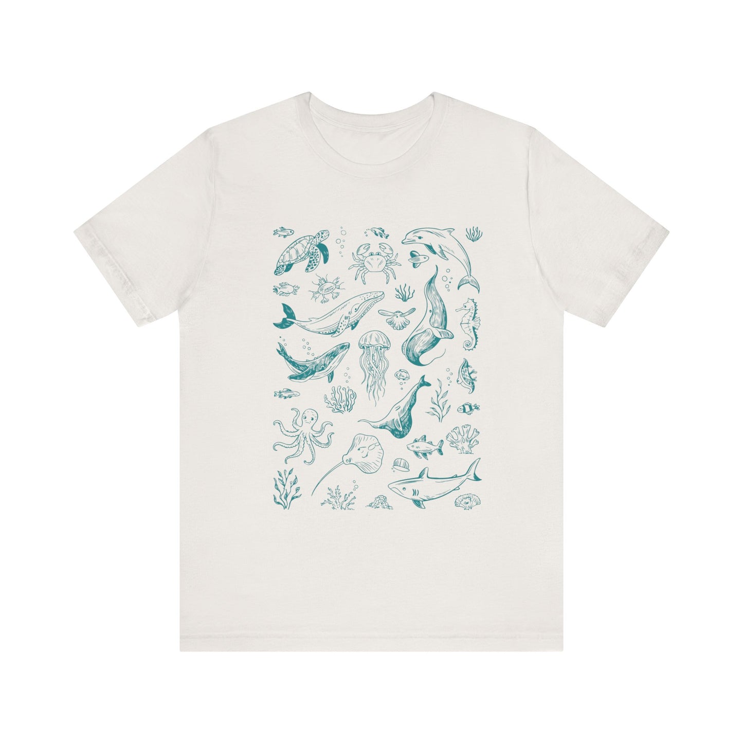 Vintage Ocean Tattoo Style T-Shirt, Retro Ocean Shirt, Ocean Shirt For Men - PopCultureByDesign36