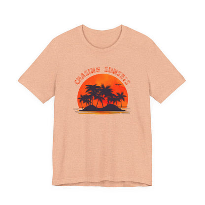 Vintage Palm Tree Shirt, Chasing Sunsets T-Shirt, Nature Shirt, Palm Beach Shirt - PopCultureByDesign36