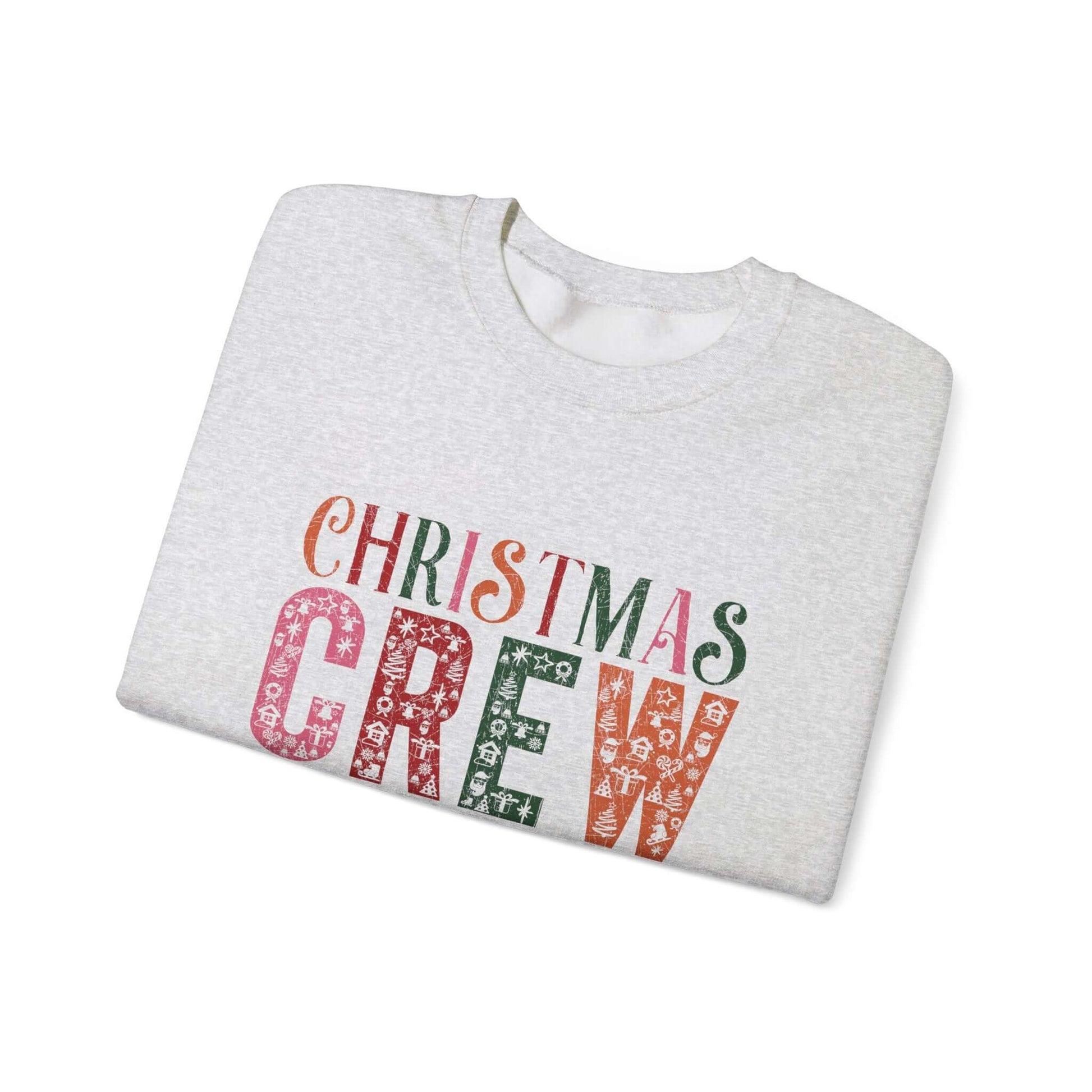 Christmas Crew Sweatshirt, Winter Festive Sweater, Xmas Gift Idea - PopCultureByDesign36