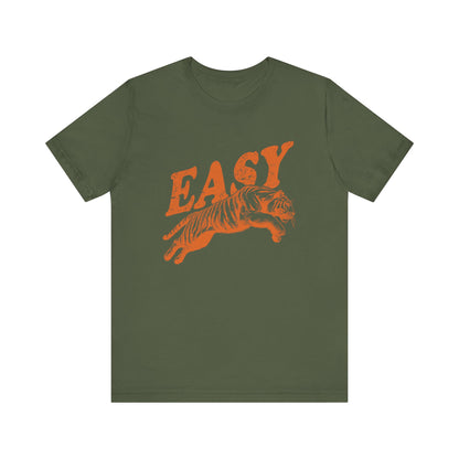 Easy Orange Tiger Shirt, Retro Boho Tee, Hippie Clothes, Indie Shirt - PopCultureByDesign36