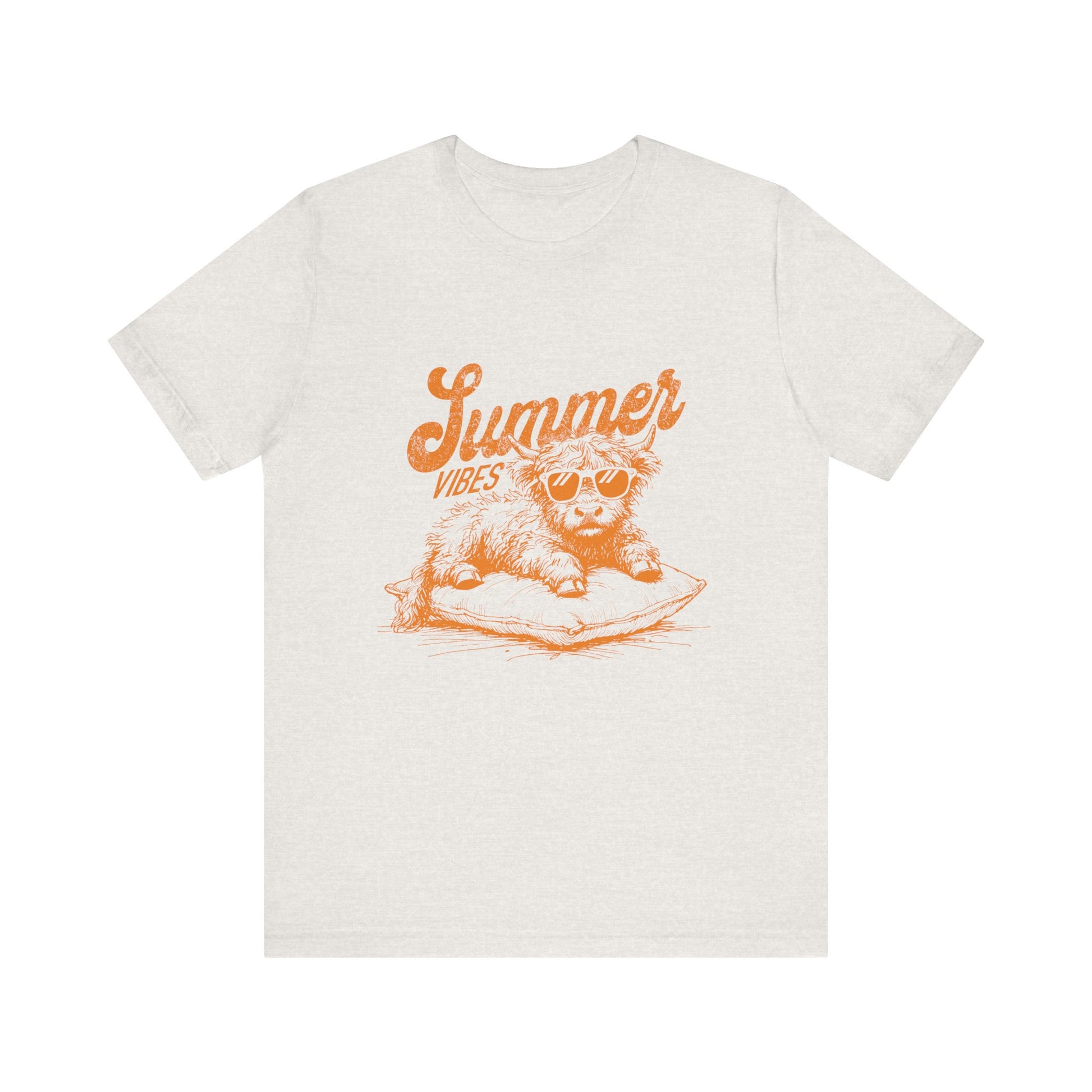 Summer Vibes Highland Cow Shirt, Western Shirt, Cow Shirt - PopCultureByDesign36