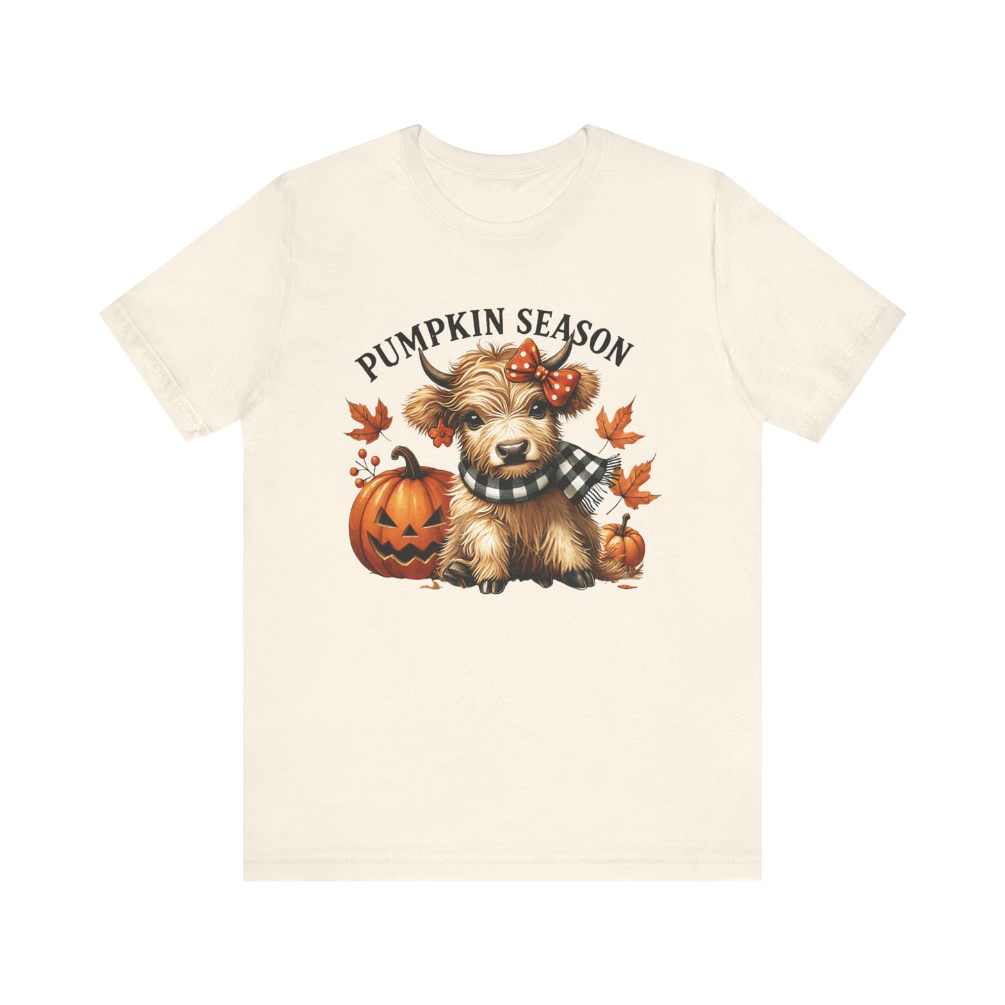 Pumpkin season, cute highland cow, baby cow shirt, Cute Cow shirt - PopCultureByDesign36