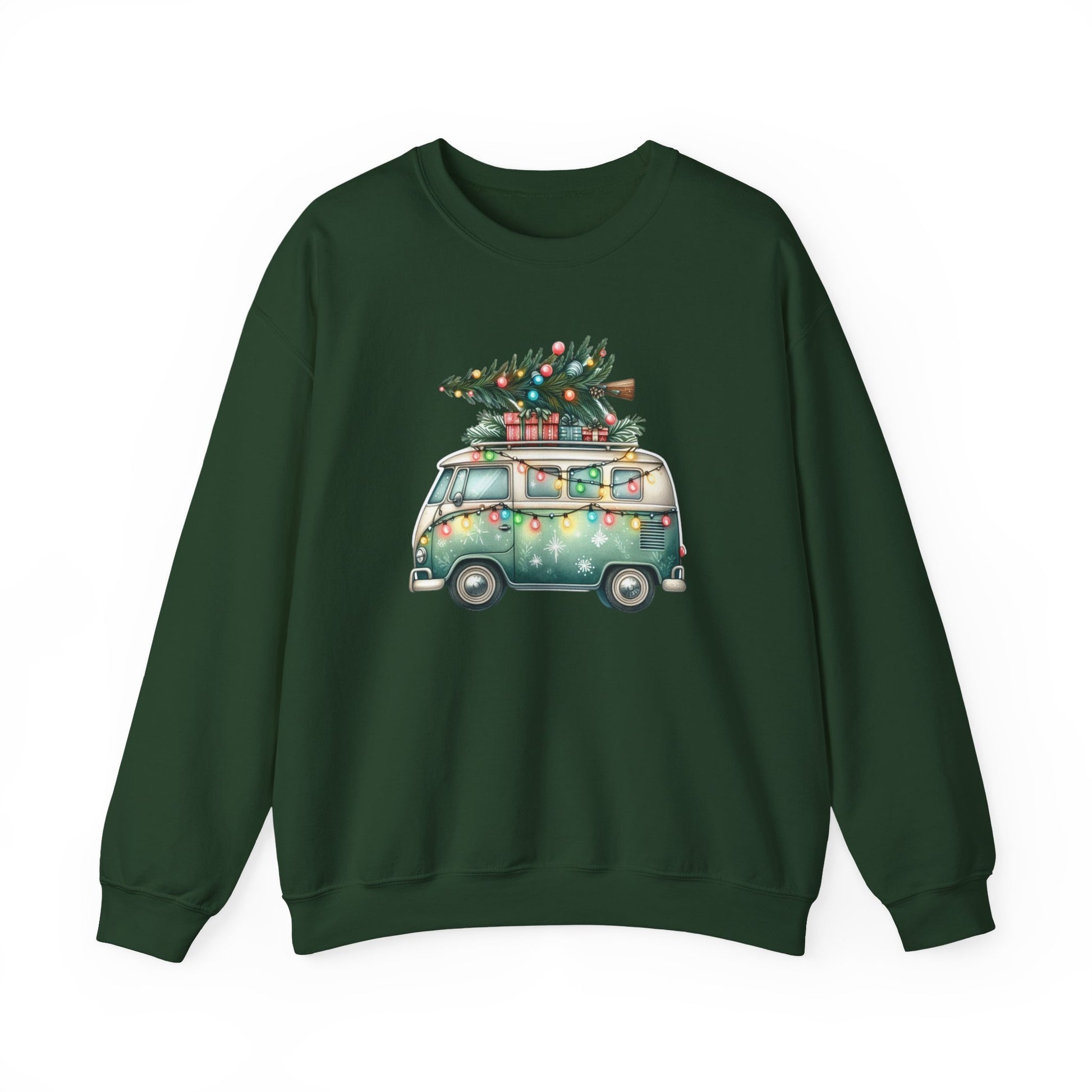 Jingle All The Way Sweatshirt, Christmas Family Sweater, Christmas Van Sweatshirt - PopCultureByDesign36