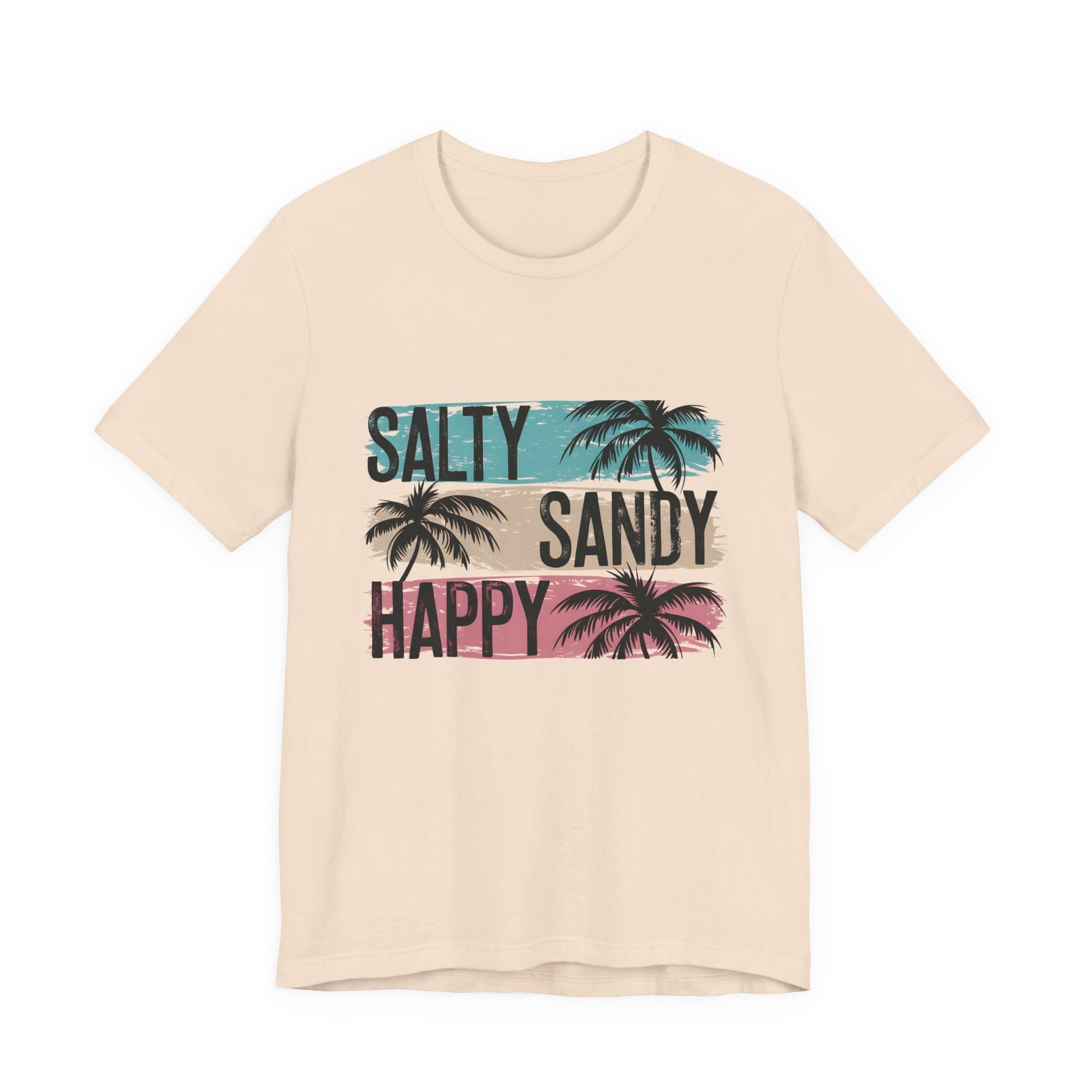 Salty Sandy Happy T-Shirt, Sandy Toes Salty Breeze Tee - PopCultureByDesign36