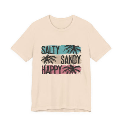 Salty Sandy Happy T-Shirt, Sandy Toes Salty Breeze Tee - PopCultureByDesign36