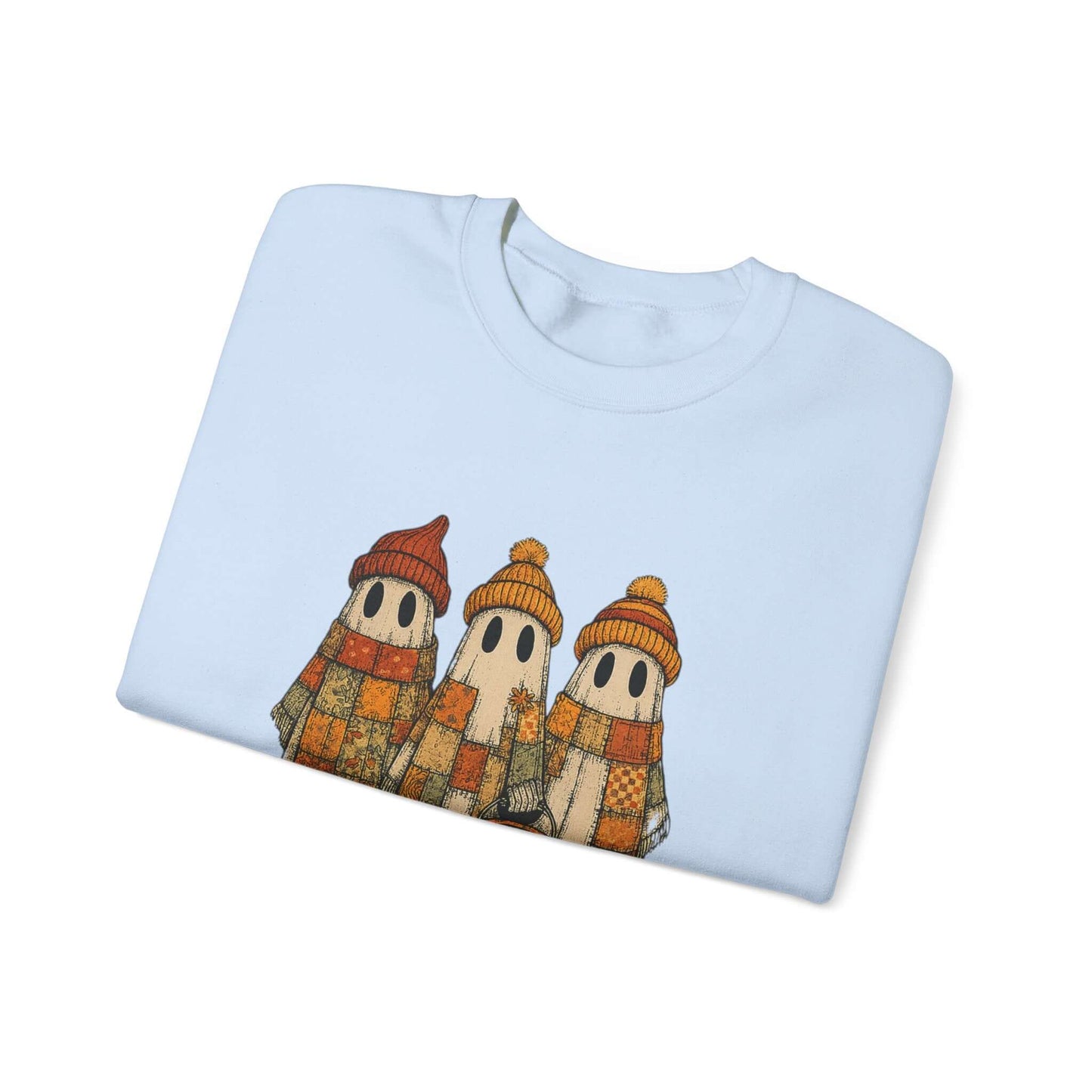 Halloween Ghost Trio Sweatshirt, Cute Fall Outfits, Spooky Season - PopCultureByDesign36
