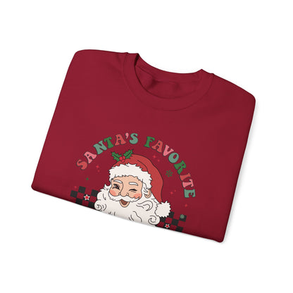 Santas Favorite Grandma, Retro Santa Sweater, Retro Santa Claus Sweatshirt - PopCultureByDesign36