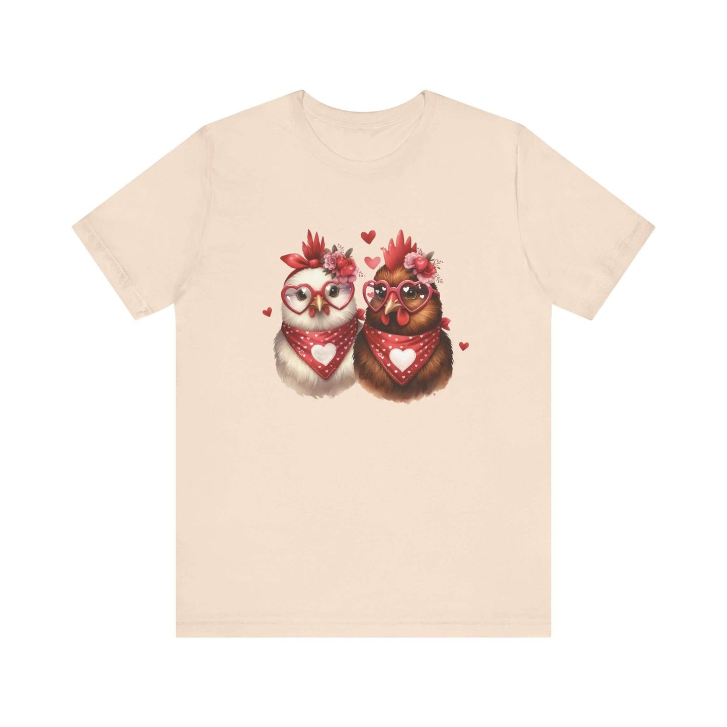 Valentines Day Farm Chickens Shirt, Valentine Farm Shirt, Chicken Shirt - PopCultureByDesign36