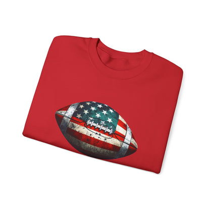 Patriotic Football Sweatshirt, Football Mom, Gameday Sweatshirt - PopCultureByDesign36