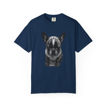 Sad French Bulldog Puppy Meme T-Shirt — Comfort Colors Style