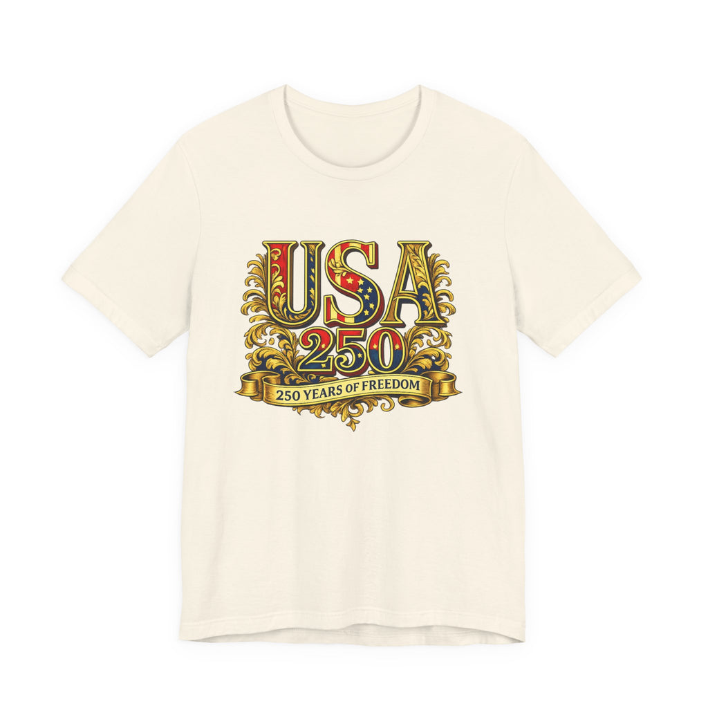 Retro 250 Years USA Freedom T-Shirt | Patriotic Americana Independence Anniversary by Printify