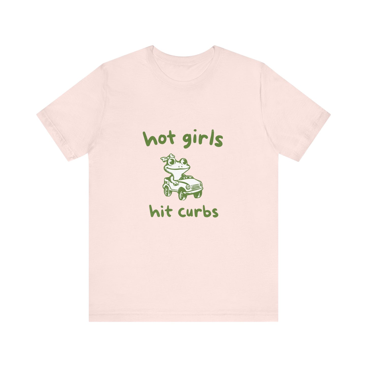 Hot Girls Hit Curbs Shirt, Funny Meme Graphic Tee, Y2K Vintage Humor - PopCultureByDesign36