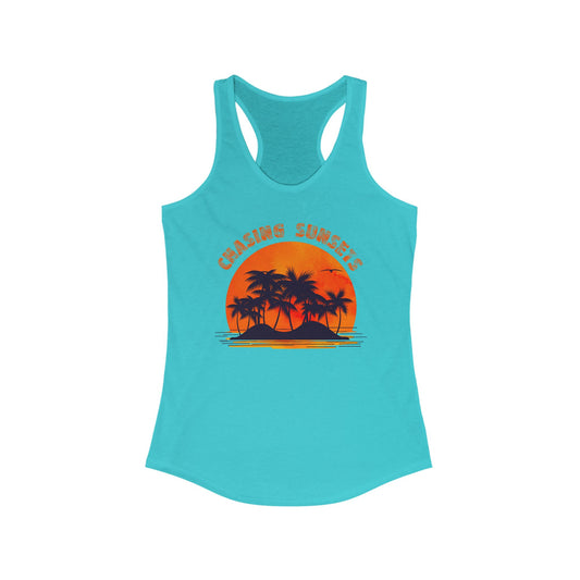 Vintage Palm Tree Shirt, Chasing Sunsets Tank, Palm Beach Shirt - PopCultureByDesign36