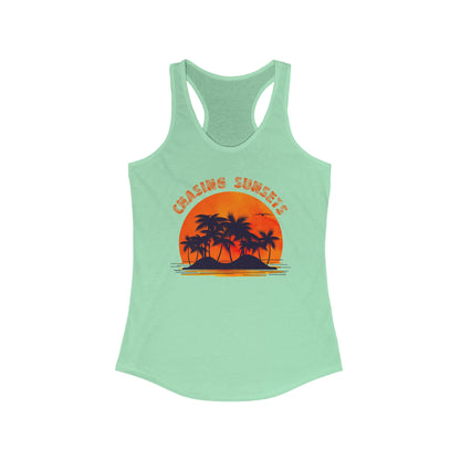 Vintage Palm Tree Shirt, Chasing Sunsets Tank, Palm Beach Shirt - PopCultureByDesign36