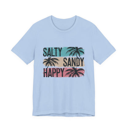 Salty Sandy Happy T-Shirt, Sandy Toes Salty Breeze Tee - PopCultureByDesign36