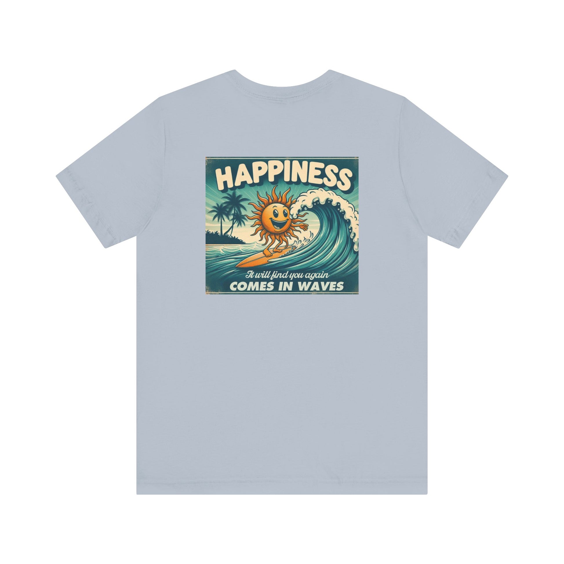 Happiness Comes In Waves shirt, Summer shirt, Surfing shirt, Surfer Gift - PopCultureByDesign36