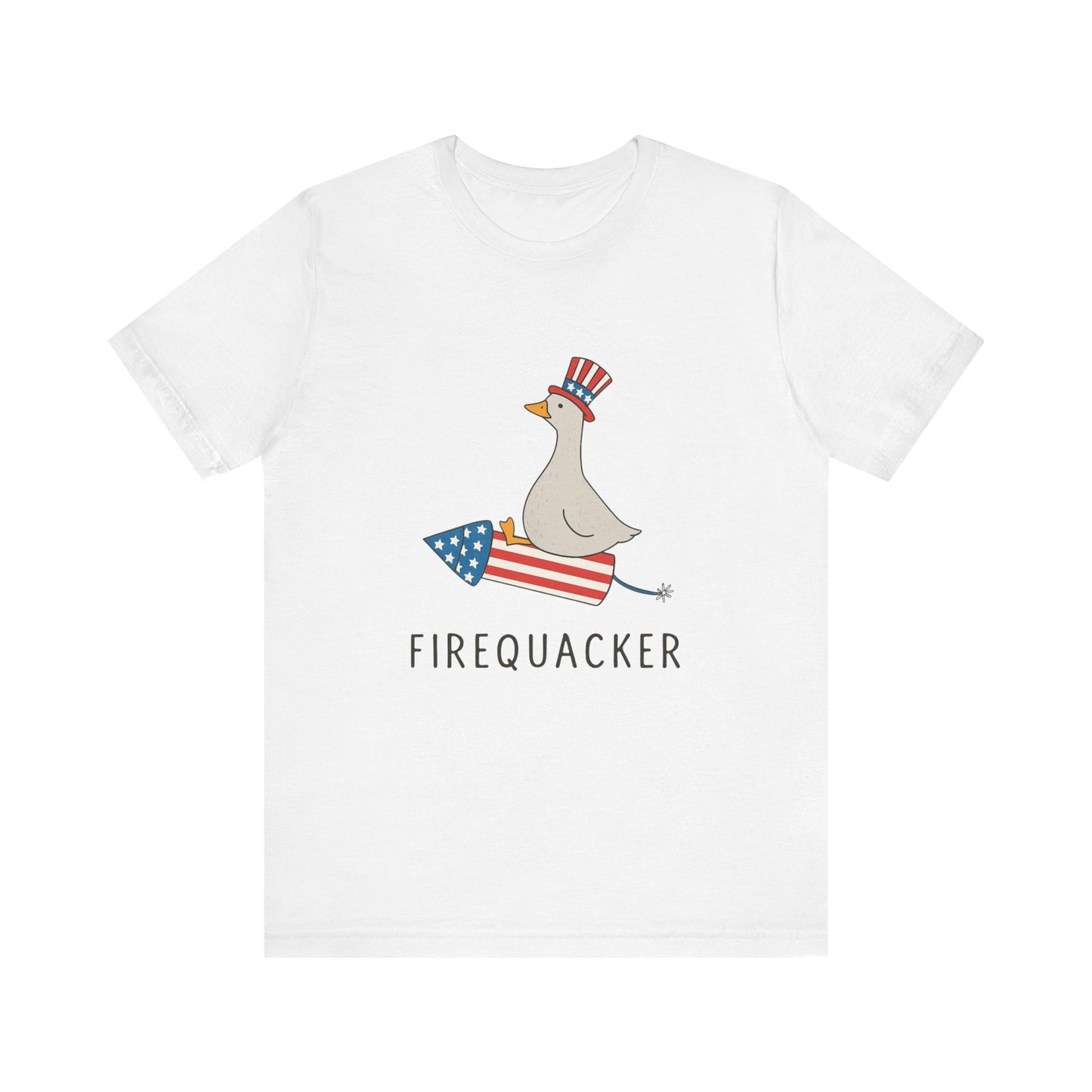 Firequacker Shirt, Funny Fourth Of July Shirt, Funny Goose Shirt - PopCultureByDesign36