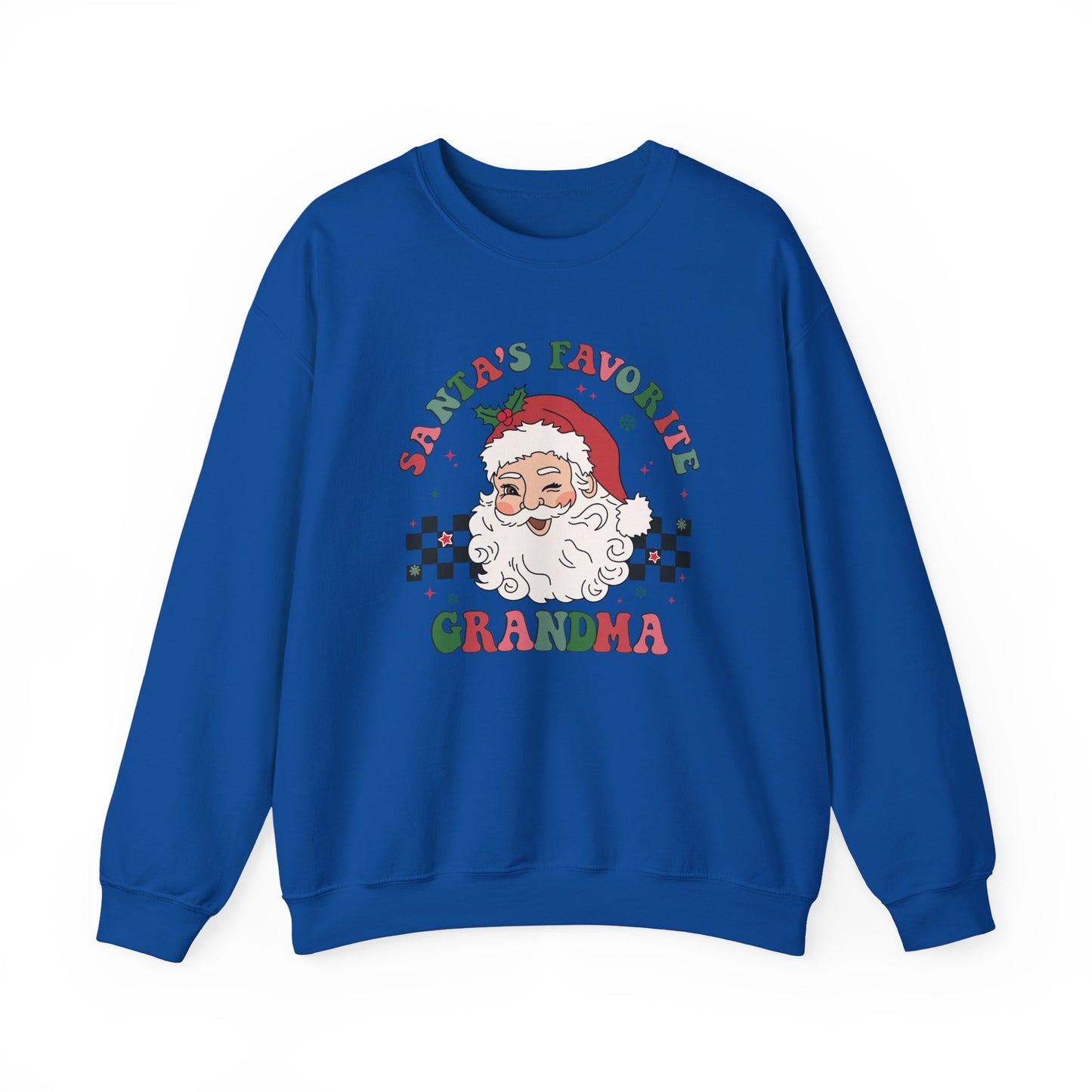 Santas Favorite Grandma, Retro Santa Sweater, Retro Santa Claus Sweatshirt - PopCultureByDesign36