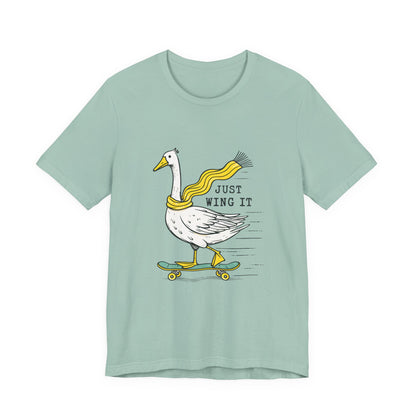 Pun Humor Bird Tee, Bird Lover Gift, Funny Bird Shirt, Skateboard Goose - PopCultureByDesign36