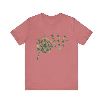 Lucky Shirt, St Patricks Day Shirt, Shamrock Heart T-Shirt - PopCultureByDesign36