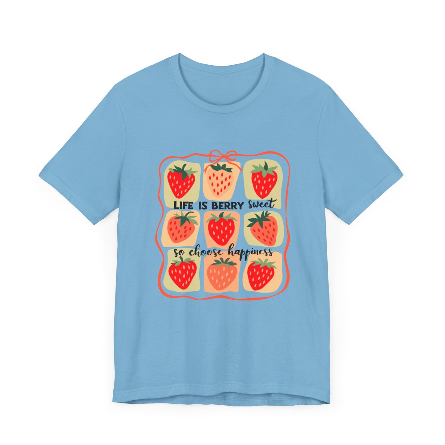 Life is Sweet TShirt, Strawberry Positive Vibe Tee, Kindness Berry Shirt - PopCultureByDesign36