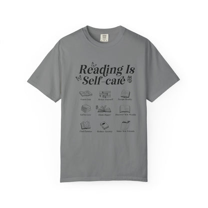 Book Lover Tee, Relaxation Vibes Shirt, Mindfulness Gift, Cozy Reading Top - PopCultureByDesign36