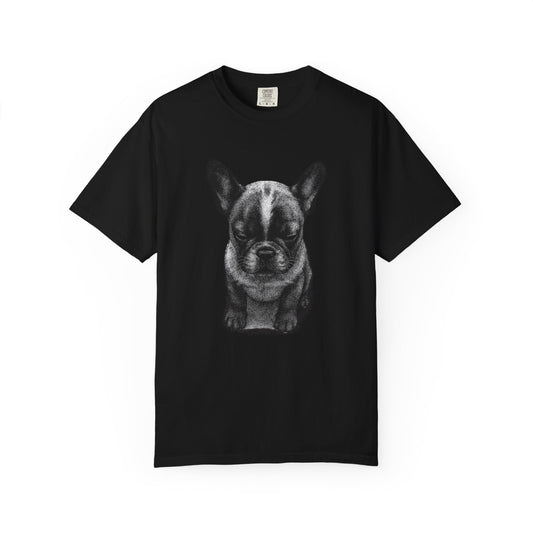 Sad French Bulldog Puppy Meme T-Shirt — Comfort Colors Style